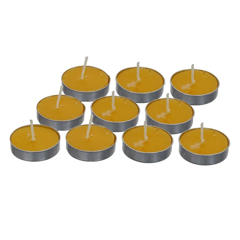 Sepova Lemon Scented Tealight Candle - Set Of Ten media 4