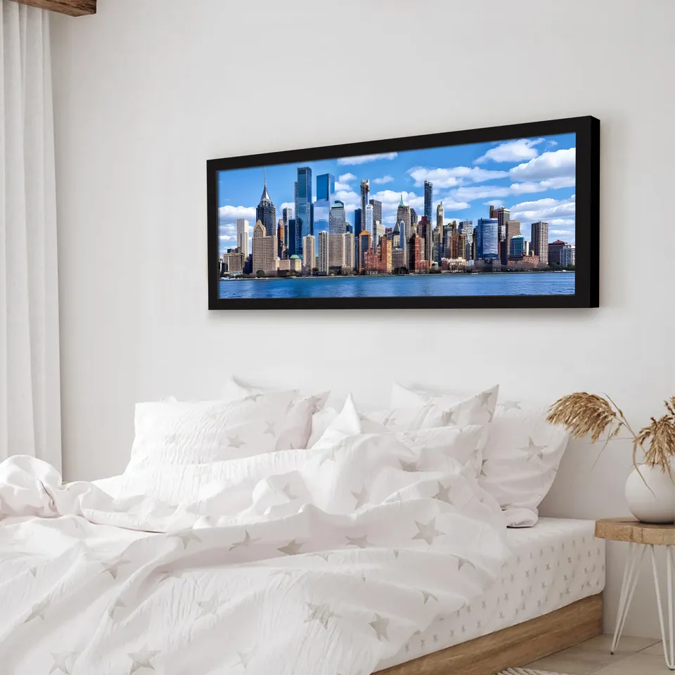 Horizen Modern Urban Landscape Paper Wall Painting media 5