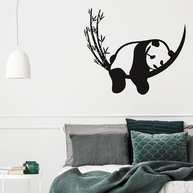 Panda On Bamboo