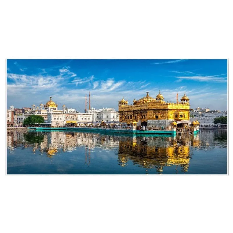 Sacred Golden Temple Canvas Wall Painting media 3