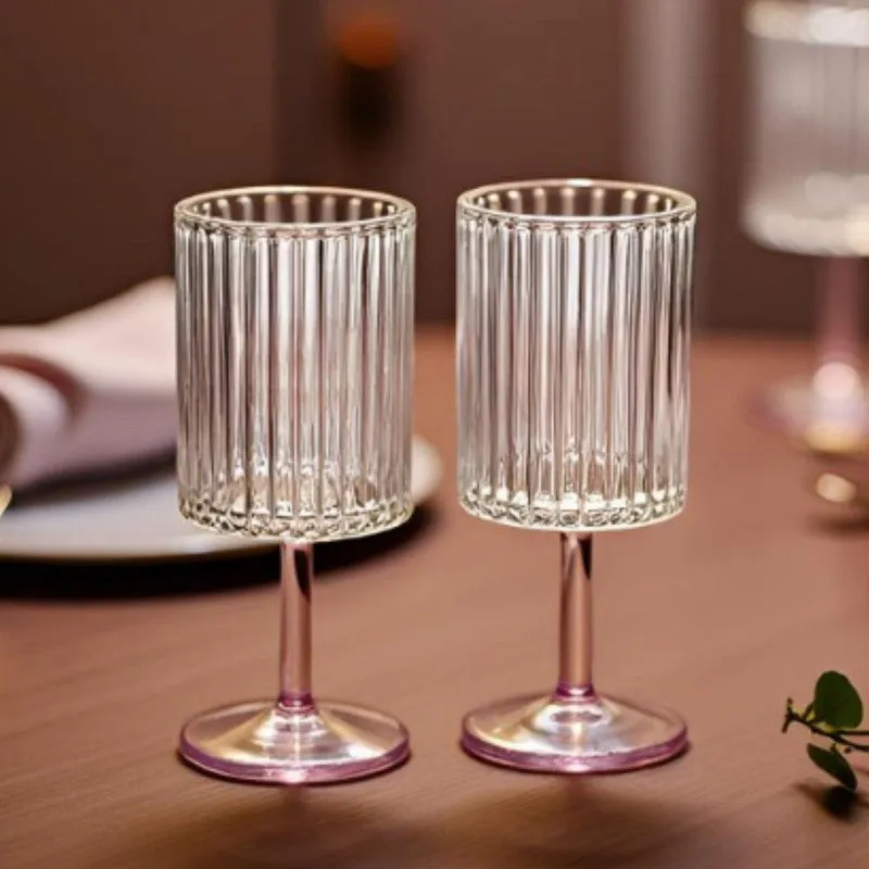 Blush Frost Goblet Glass(280 mL) - Set Of Two media 1