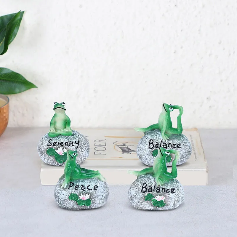 Serenity & Balance Resin Showpiece - Set Of Four media 1