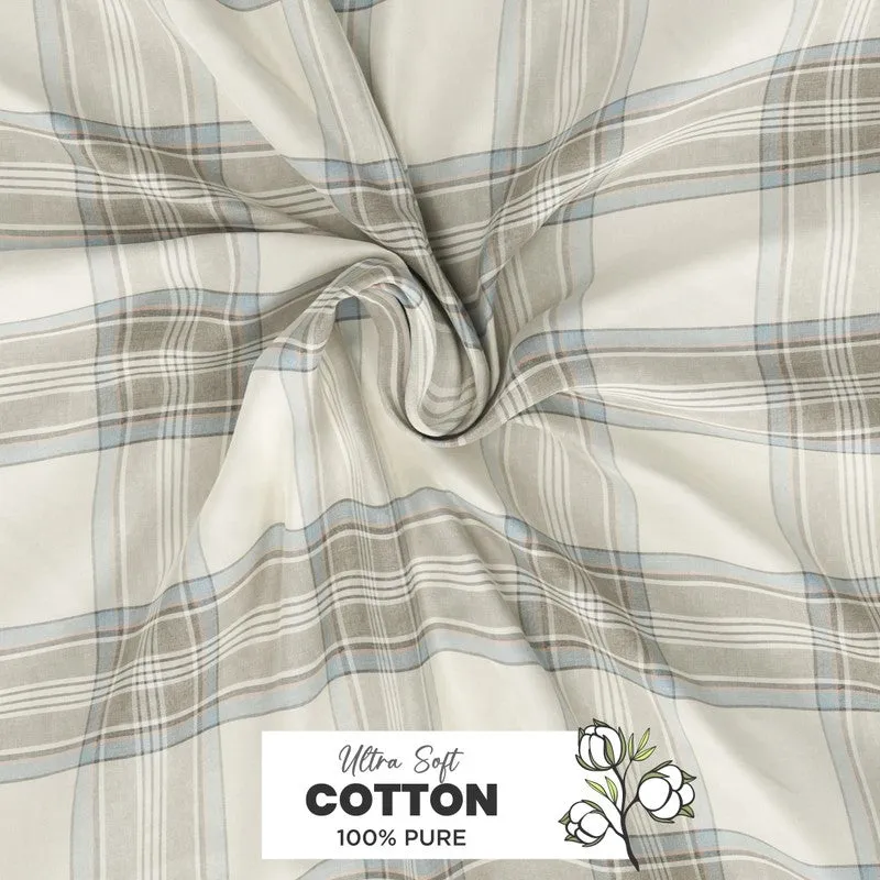 Elyric Cotton Bedsheet - Blue - 5