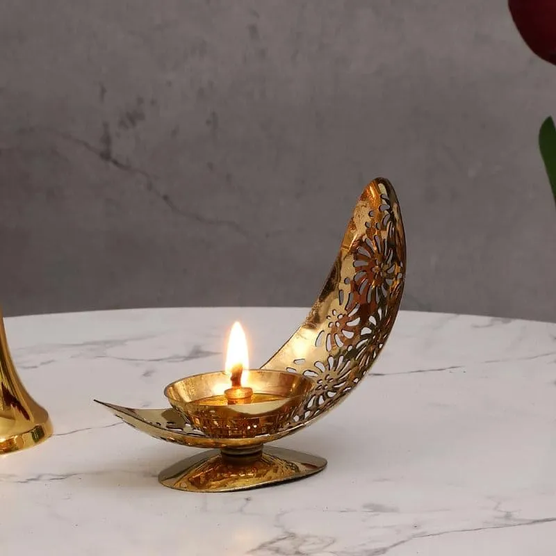 Brass Luna Akhand Diya media 1