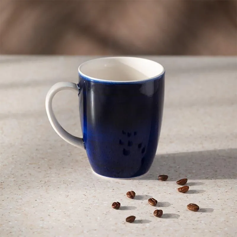 Wabi Porcelain Coffee Mug (295 mL) - Blue,White media 3