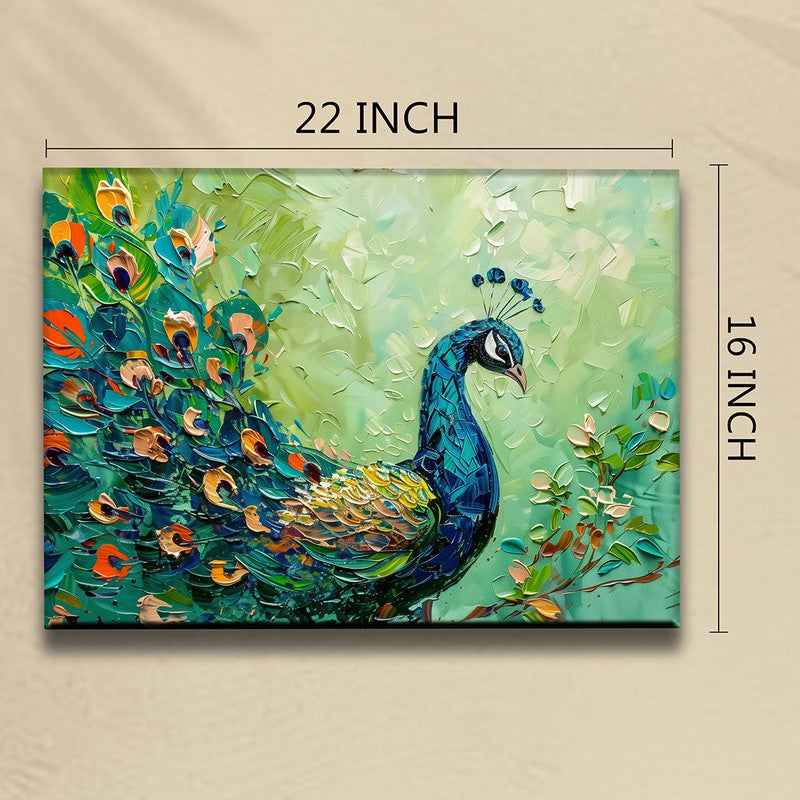 Shades Of Peacock Wall Art media 8
