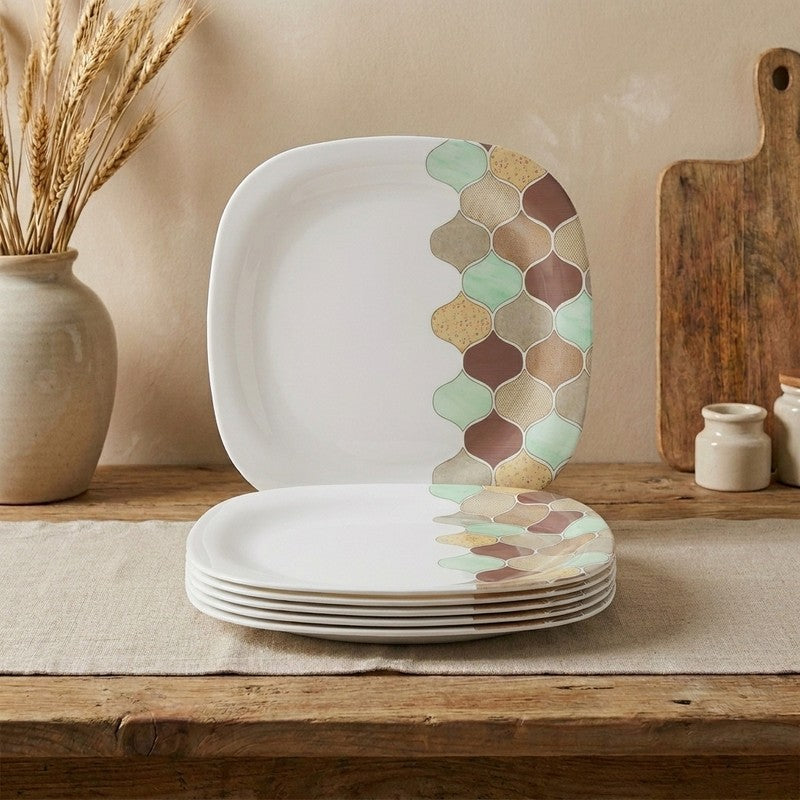 Texture Melamine Dinner Plates - Set of Six