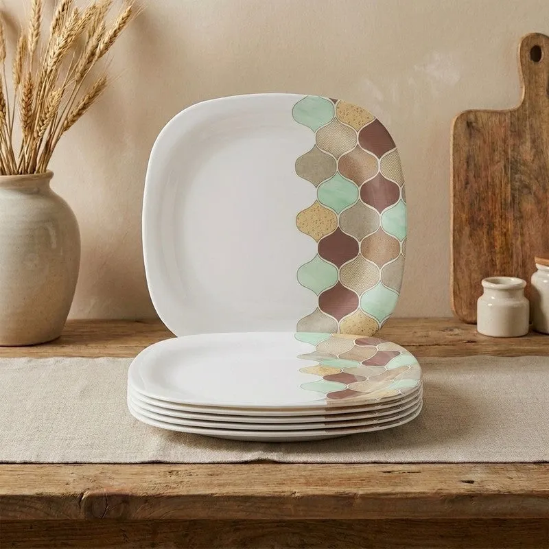 Texture Melamine Dinner Plates - Set of Six media 1