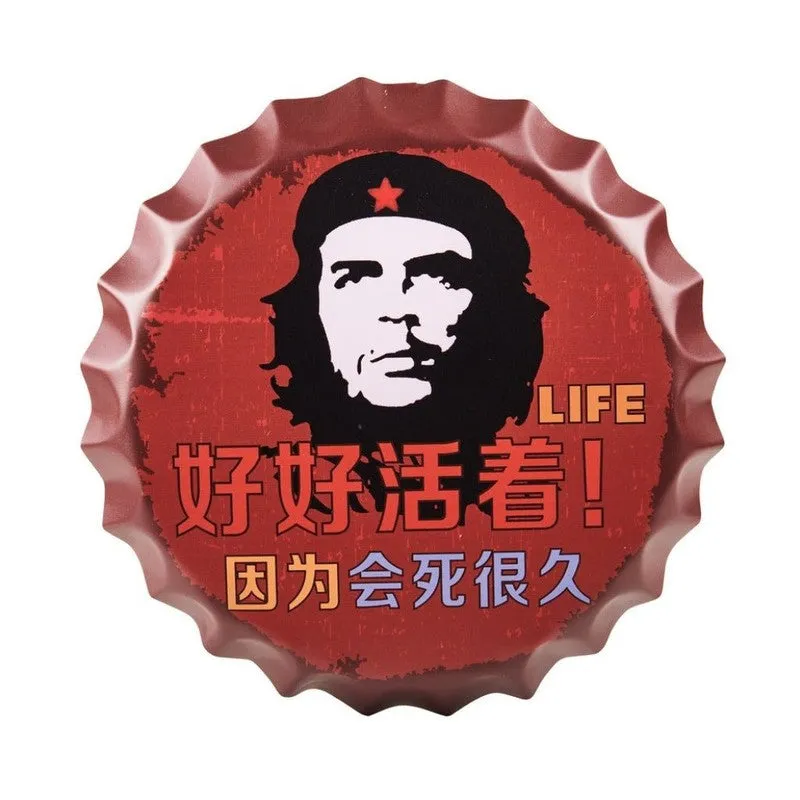Hastala Chinese Bottle Cap Metal Wall Accent media 5