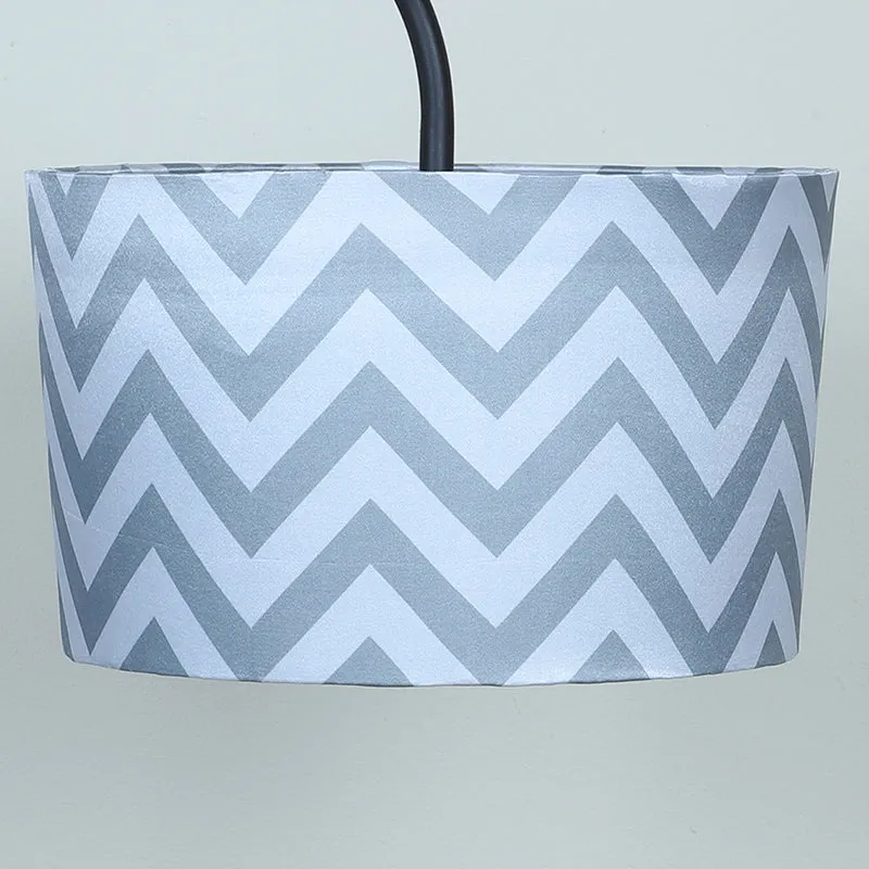 Chevron Light Printed Arched Floor Lamp media 6