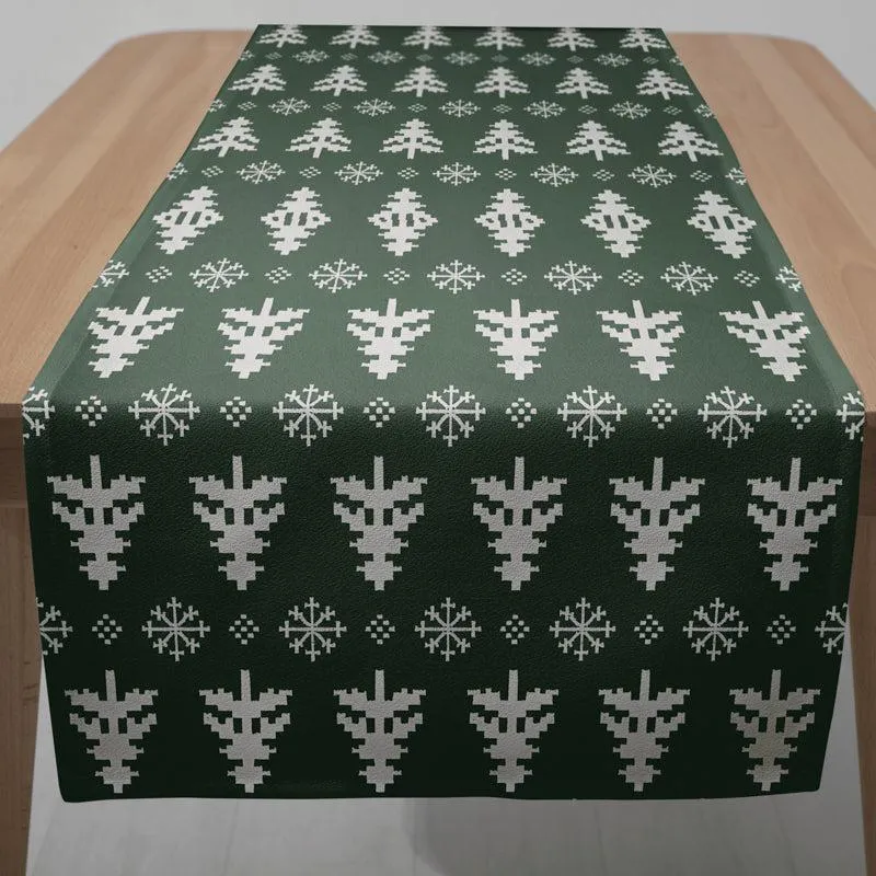 Wintertide Cotton Canvas Table Runner media 7
