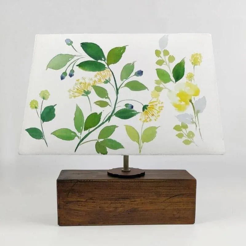 Fijo Flora Handpainted Fabric Table Lamp - Multicolor media 6