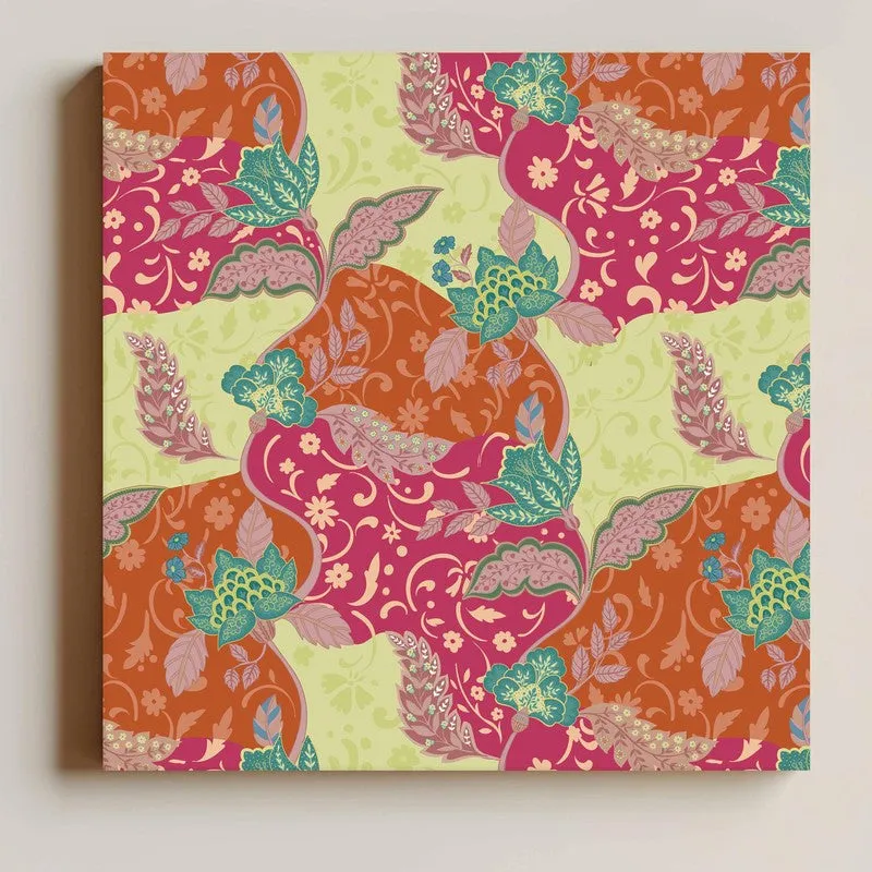Folk Abstract Canvas Wall Art media 4