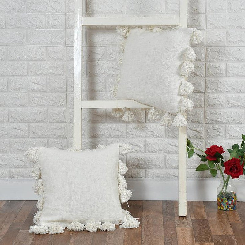 Tassia Cushion Cover (White) - Set Of Two media 2