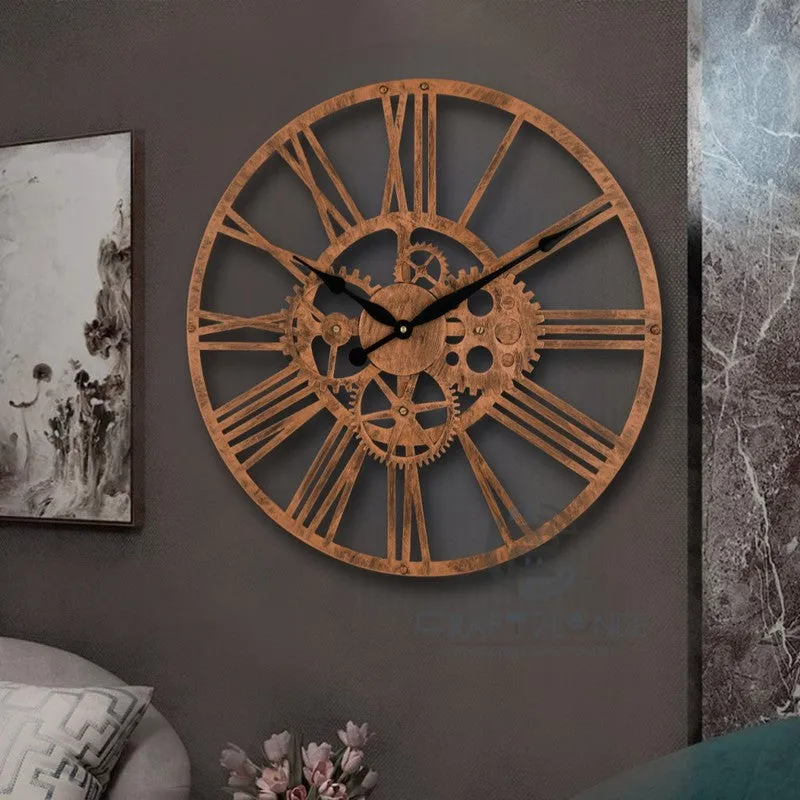 Strike Silent Wall Clock - Bronze media 3