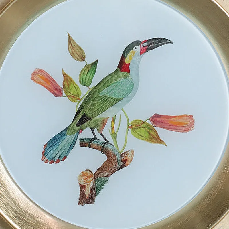 Golden Tale Enamel Iron and Glass Wall Plate media 4