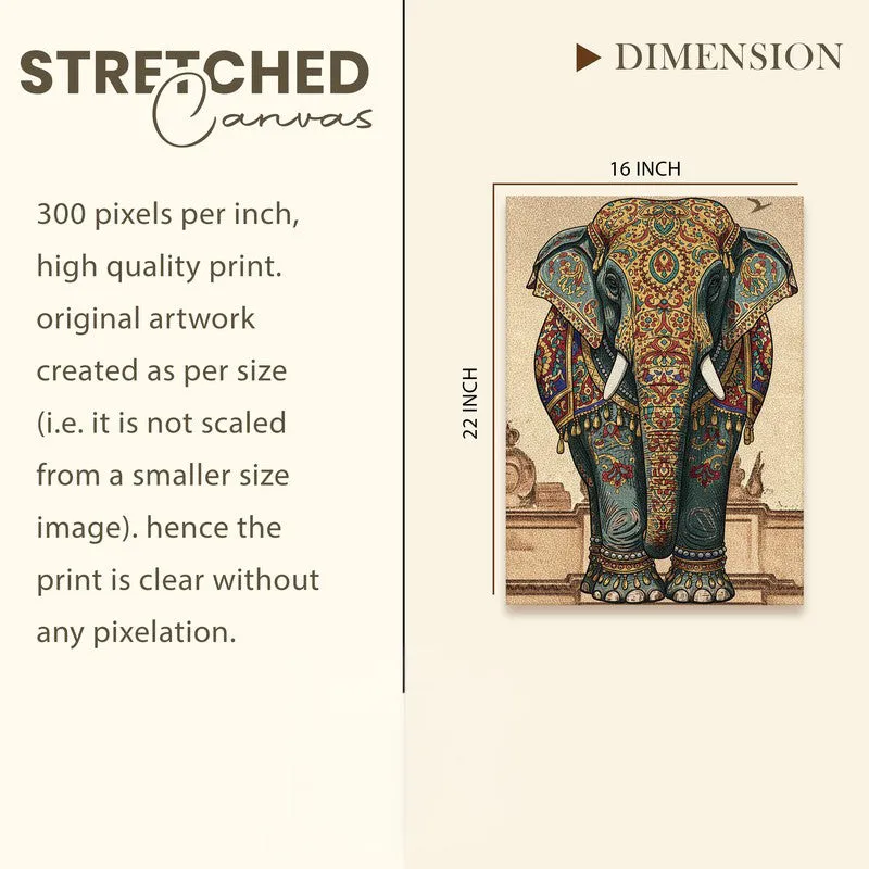 Maharaja Elephant Canvas Wall Art & Paintings media 9