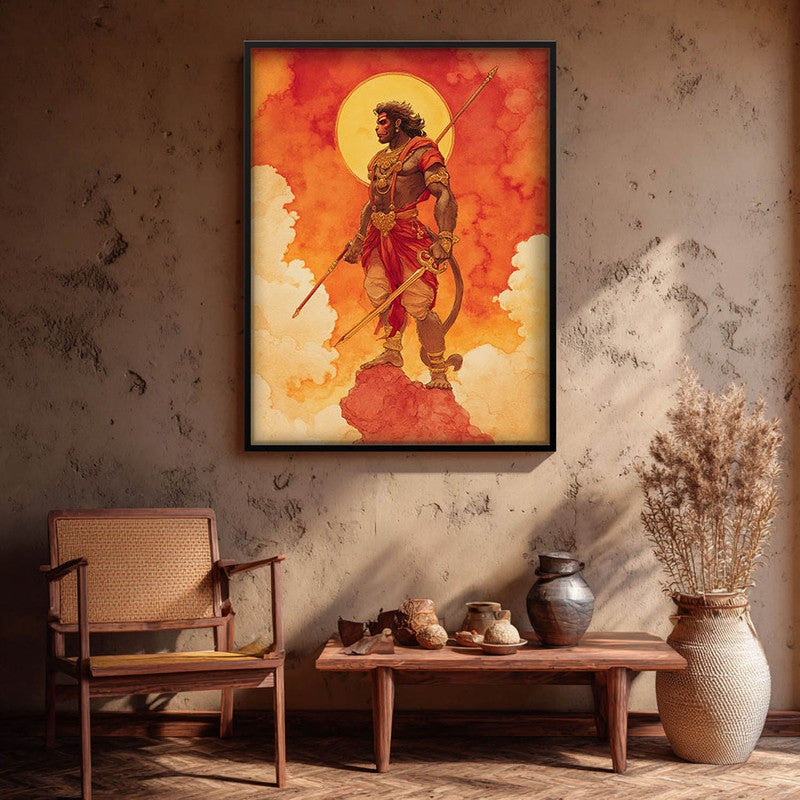 Divine Strength Sri Hanuman II Archival Paper Wall Art