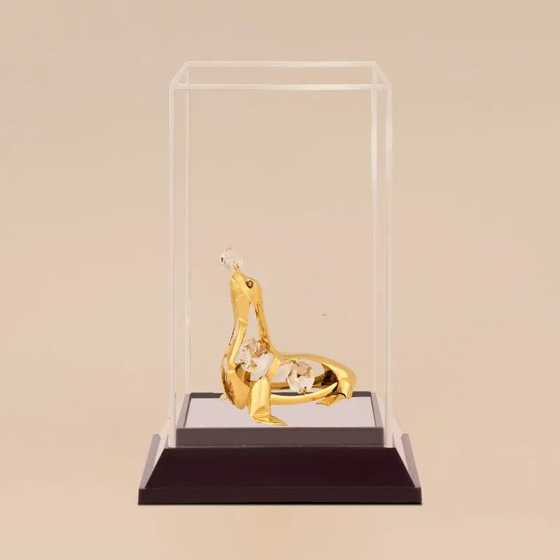 Golden Seal 24K Gold Plated Mild Steel Showpiece media 3