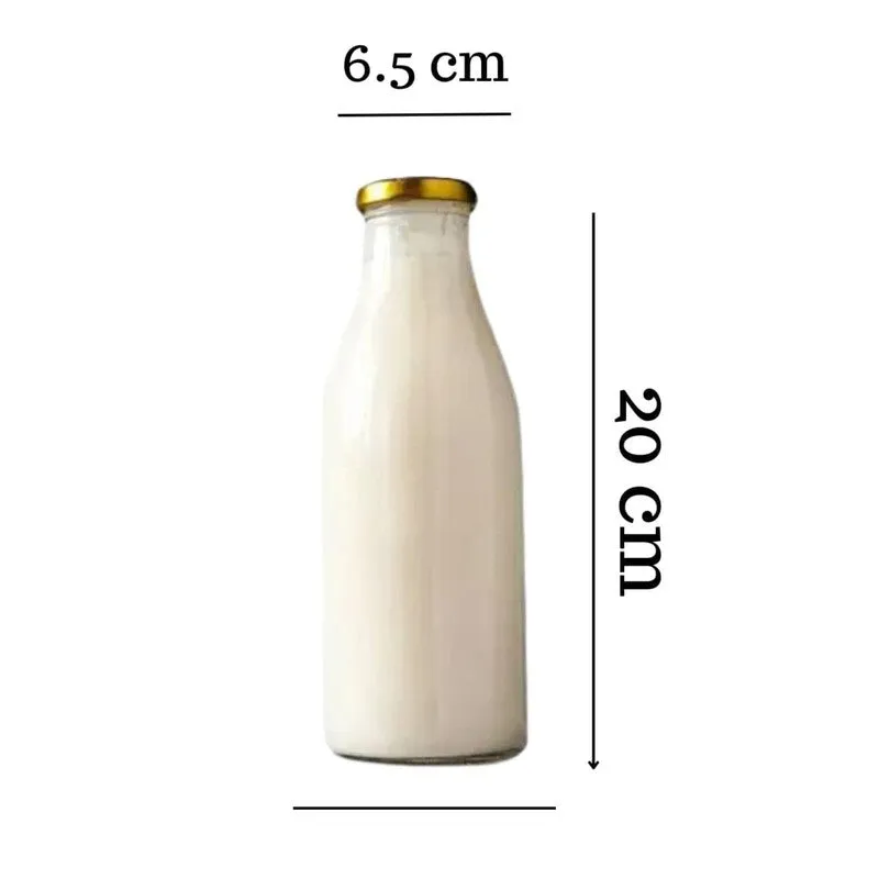 Elegant Transparent Glass Bottle (500 mL Each) - Set Of Two media 7