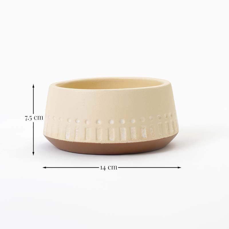 Elegant Beige Terracotta Planter Pot media 5