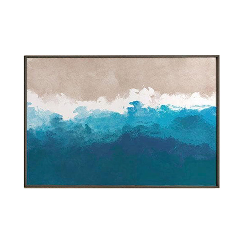 Rumbling Shoreline Wall Painting - Black Frame media 6