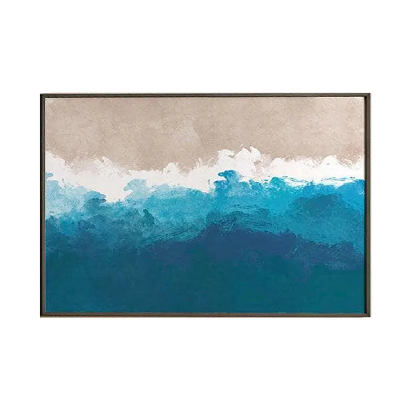 Rumbling Shoreline Wall Painting - Black Frame media 6