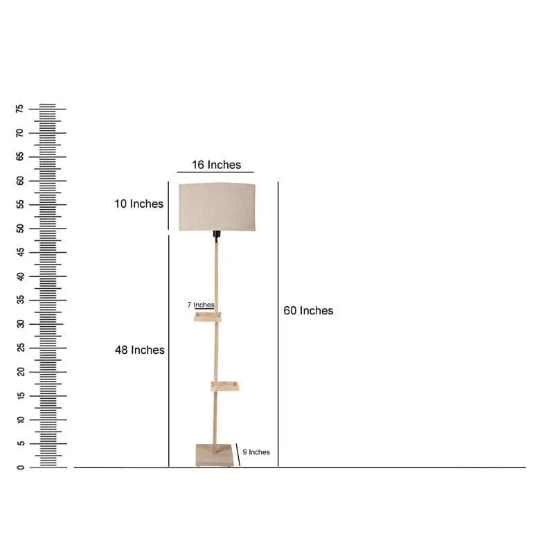 Seira Moga Floor Lamp With Shelf media 5