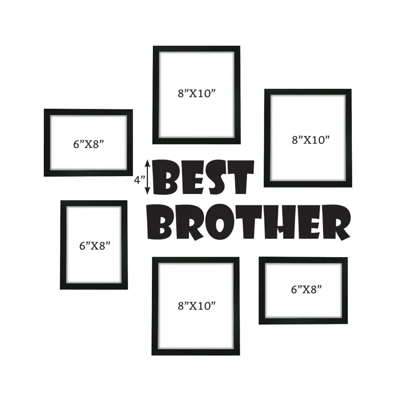 Eternalia "Best Brother" Synthetic Photo Frame - Seven Piece Set media 7