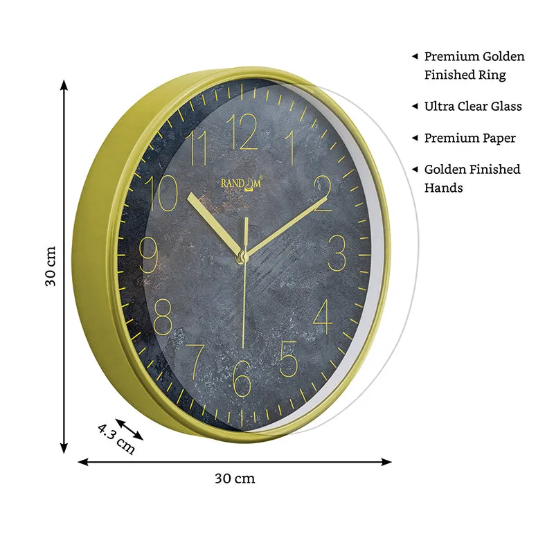 Stone Luxe Plastic Analog Wall Clock media 7