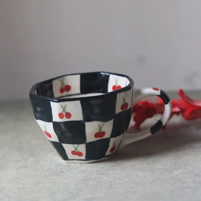Cherry Ceramic Tea Cup (200 mL) media 1