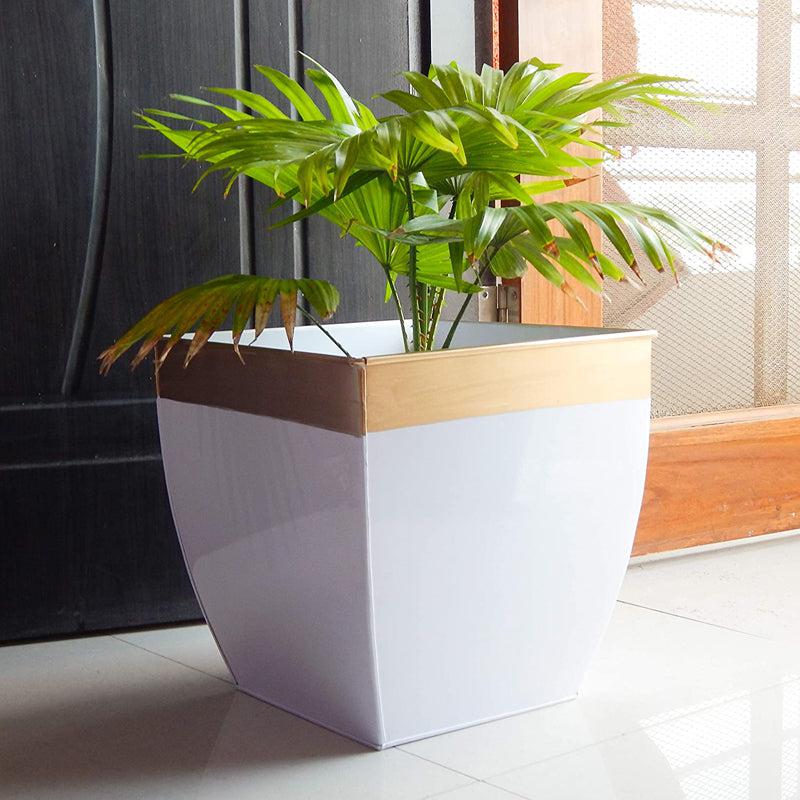 Yula Goldo Planter (White) - Set Of Two media 3
