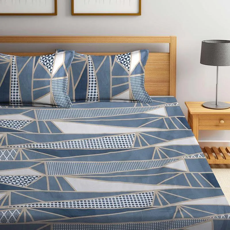 Adaline Abstract Bedsheet - 150 GSM media 1