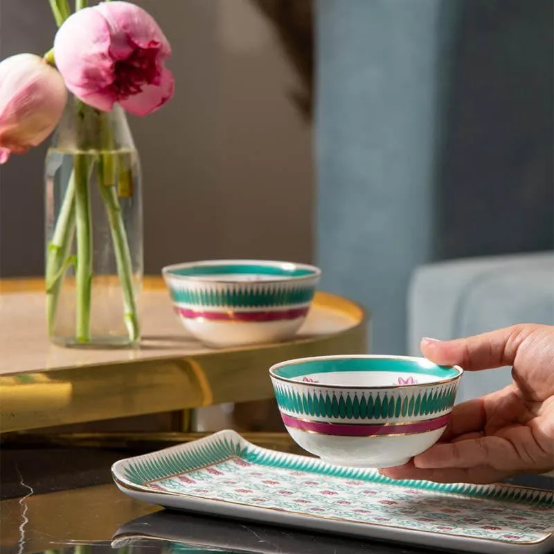 Aafreen Bowl & Tray Set - Set Of Three media 4