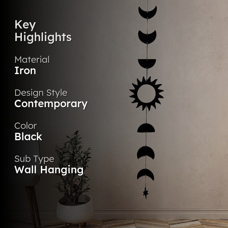 The Sun & Moon Black Iron Wall Accent media 2