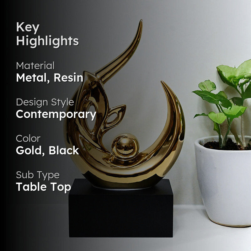 Foiled Curves Mertal Showpiece media 2