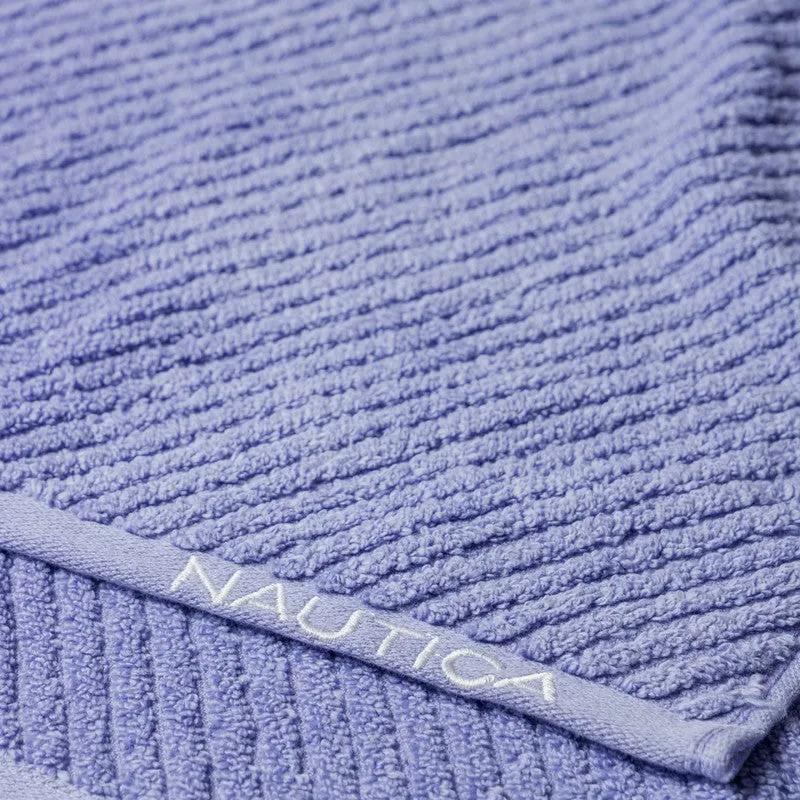 Nautica Riviera Soft Cotton Hand Towel (White, Dark Blue & Blue) - Set Of Six media 6