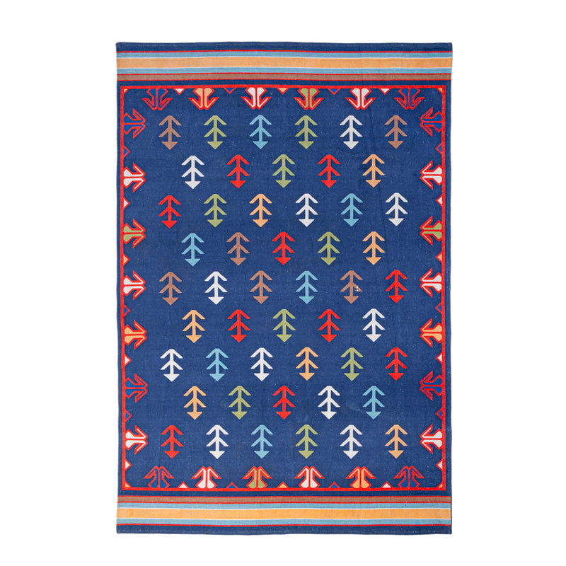 Zerra Cotton Door Mats - Blue