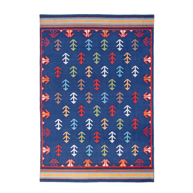 Zerra Cotton Door Mats - Blue media 1