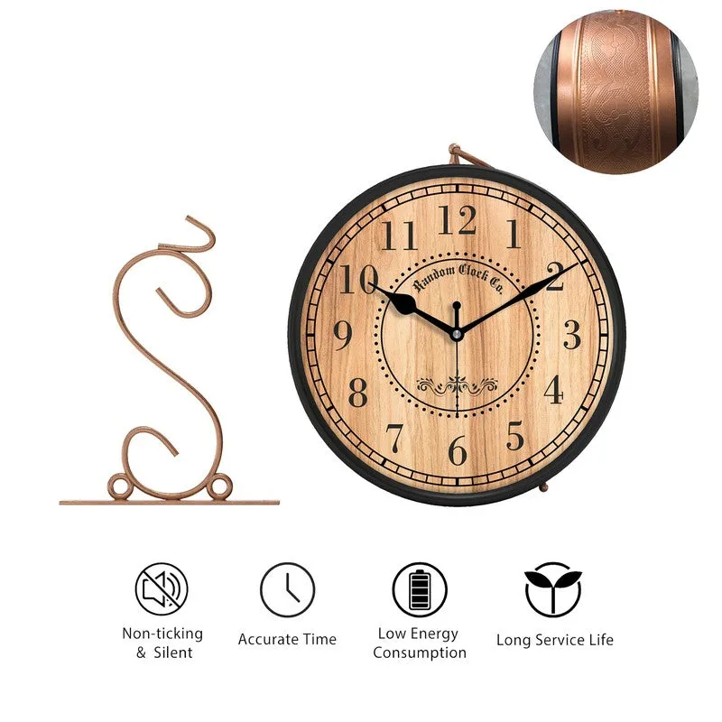 Timberly Double Sided Wall Clock media 7
