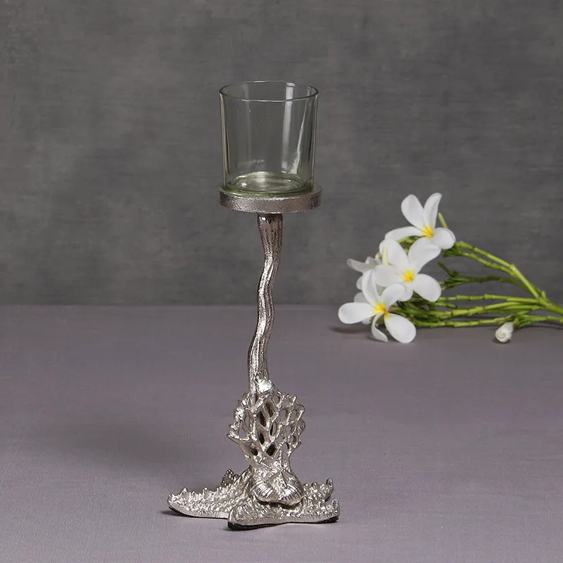 Regalia Charm Candle Holder - Silver media 1