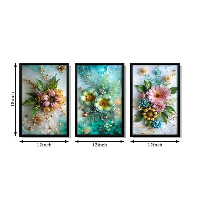 Dreamy Blossom Wall Art With Frame - Set Of Three media 7
