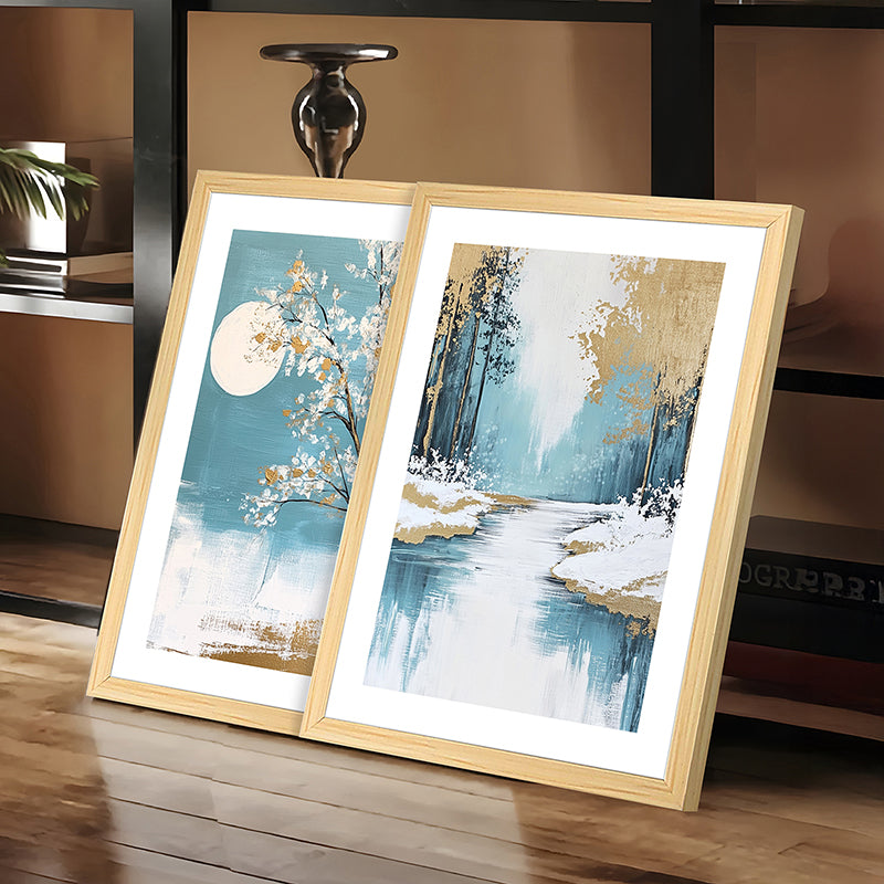 Painted Creek Wall Art With Frame - Set Of Two media 7