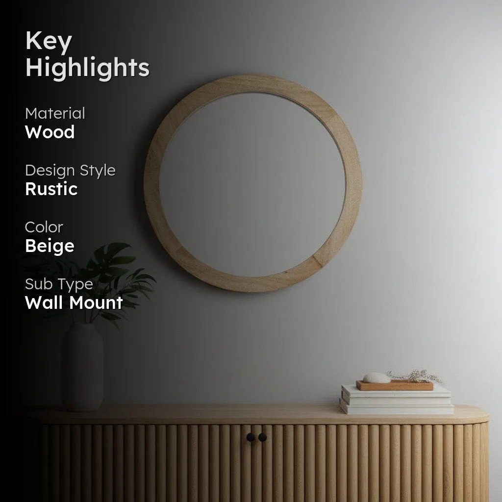 Satomi Wall Mirror - Beige media 2