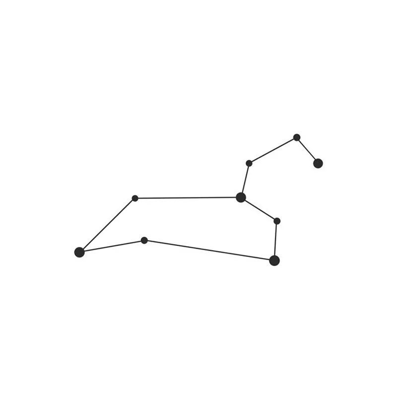 Leo Constellation Black Iron Wall Accent media 3