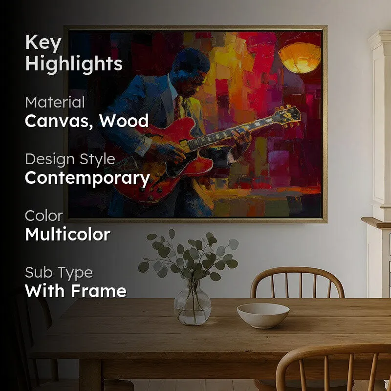 Soul Strings Canvas Wall Painting With Frame media 2