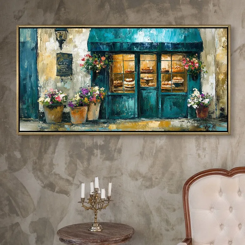 Bloomshop Canvas Wall Painting With Frame media 1