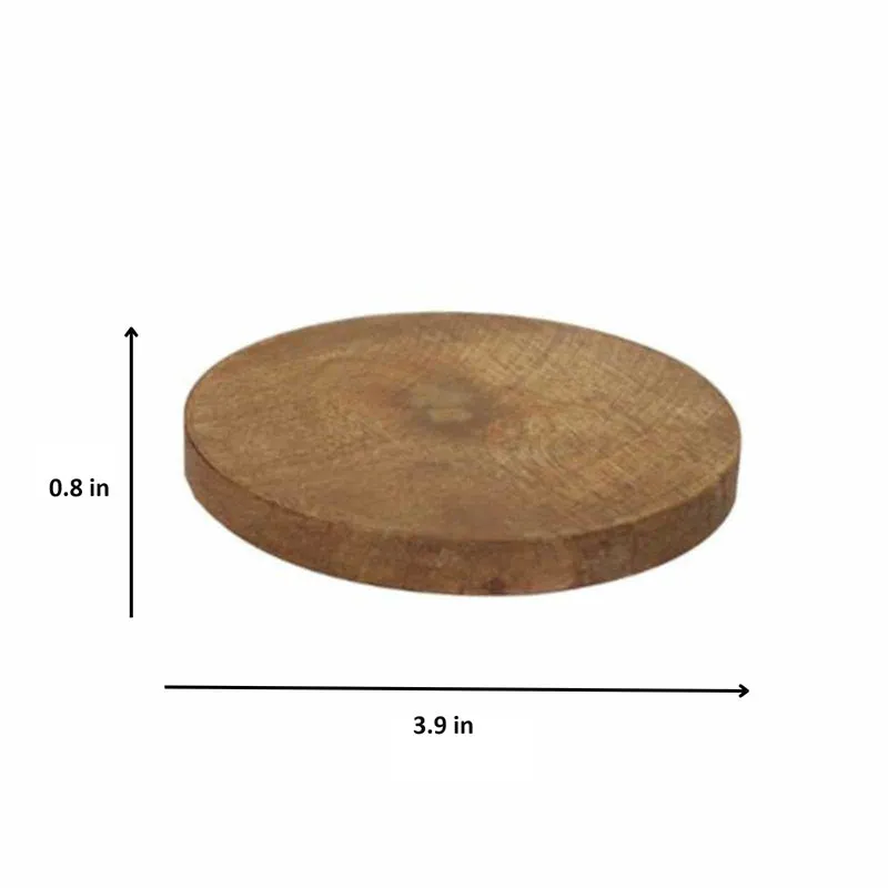 Barkbase Mango Wood Coaster - Set Of Four media 6