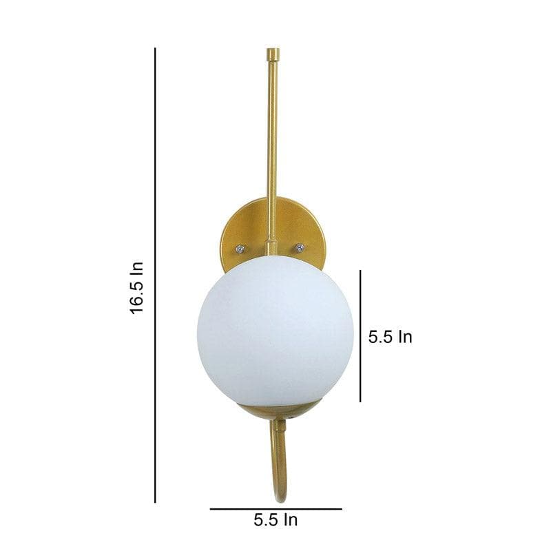 Ottana Moon LED Glass & Metal Wall Lamp media 6