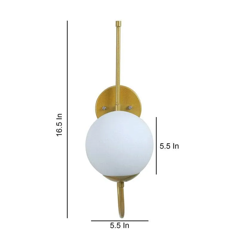 Ottana Moon LED Glass & Metal Wall Lamp media 6